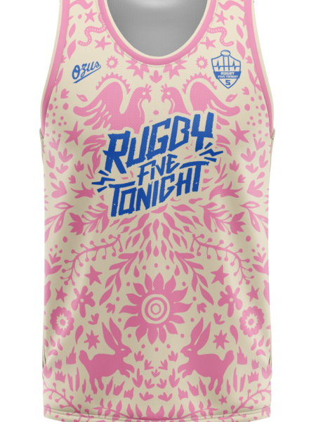 RFT9 DÉBARDEUR – MEXICANPATTERN ROSE