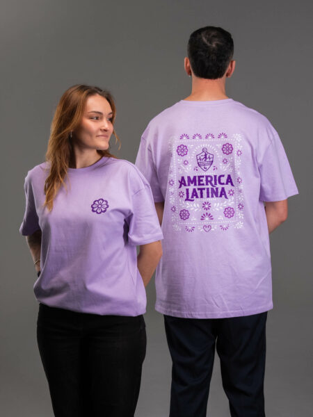 T-SHIRT OVERSIZED - AMERICA LATINA VIOLET