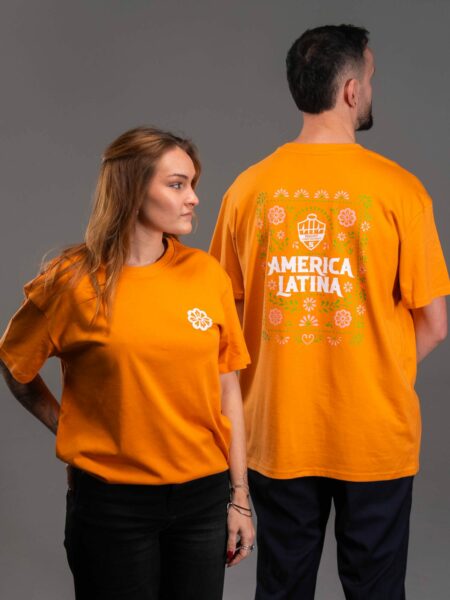 T-SHIRT OVERSIZED - AMERICA LATINA ORANGE