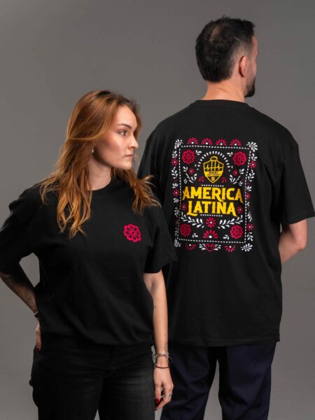 T-SHIRT OVERSIZED - AMERICA LATINA BLACK